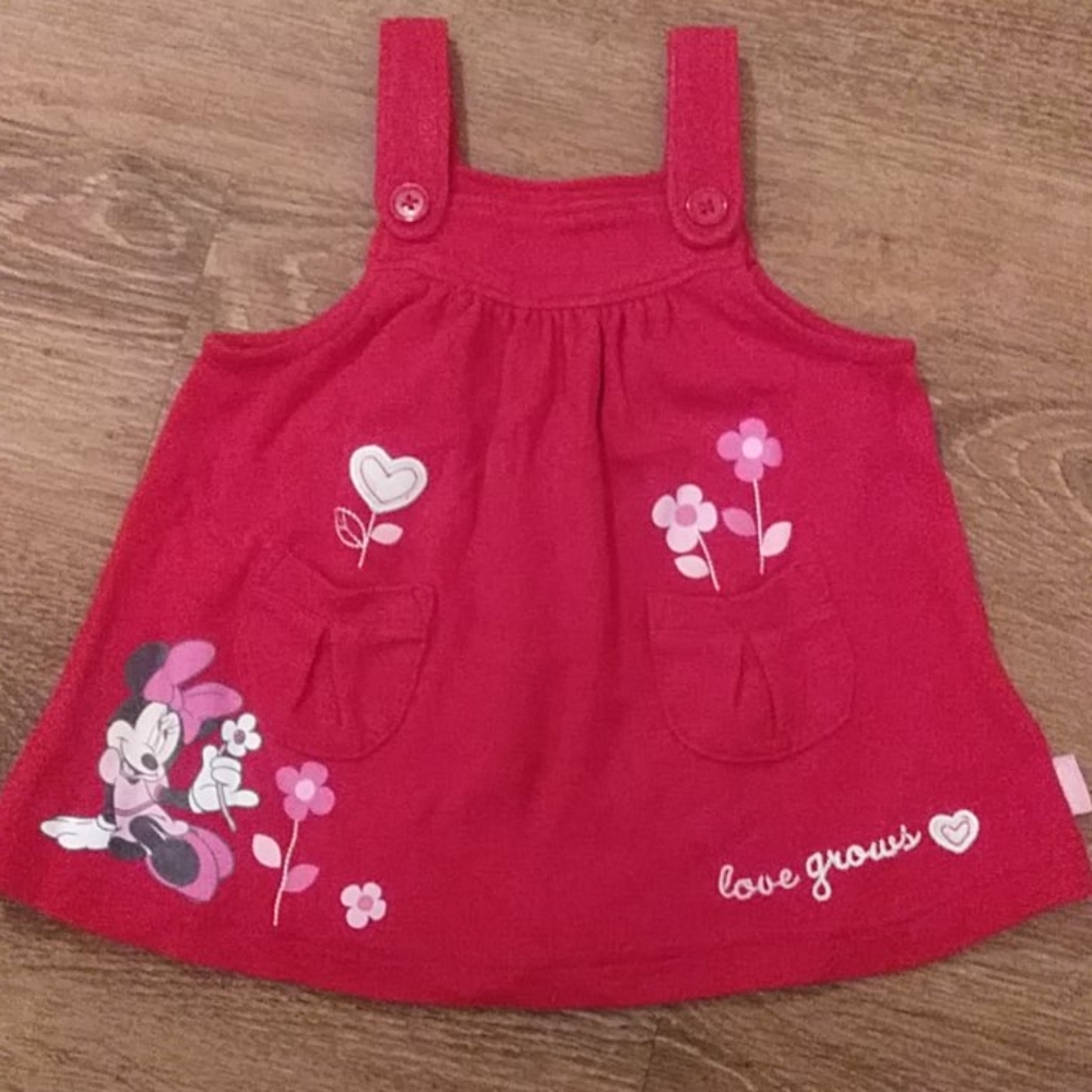 isney Minnie Mouse dress Size 6-9 months red